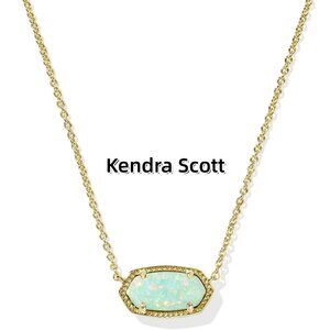 Elisa Gold Short Pendant Necklace
